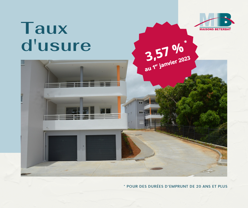 Taux d'usure T1 2023